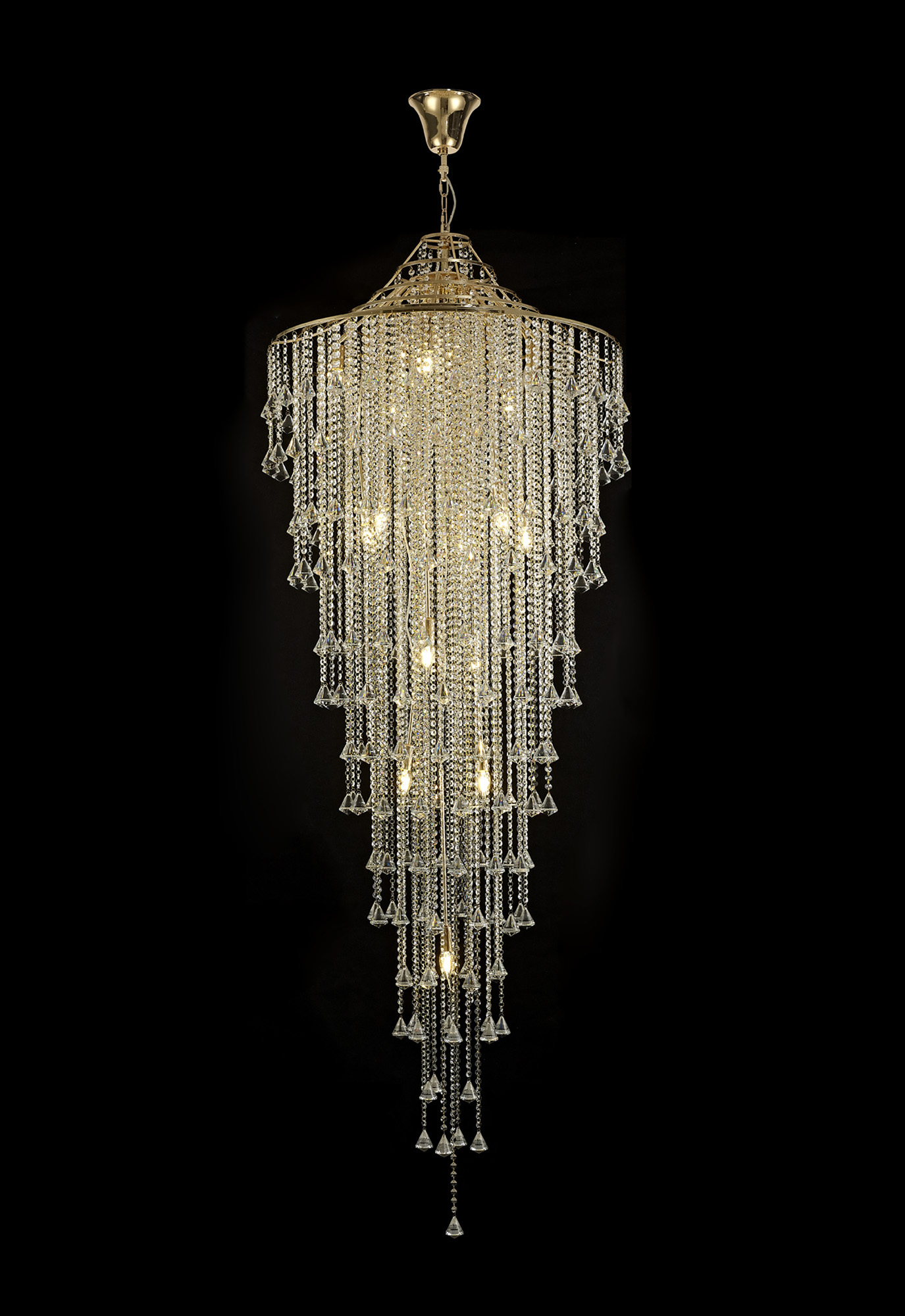 IL32776  Inina Crystal Chandelier 15 Light (29.7kg) French Gold